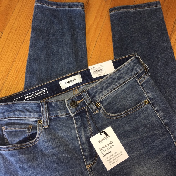 Sonoma Denim - NWT Sonoma Supersoft Stretch Ankle Skinny Jeans 4R